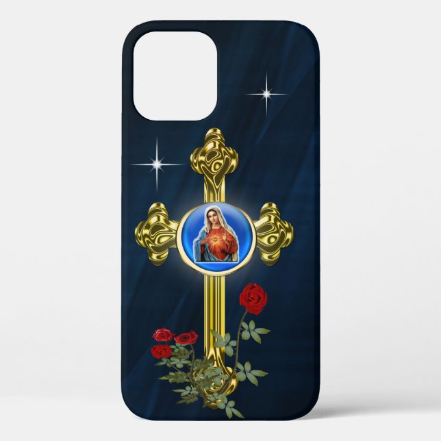 Fundas de teléfono de la Virgen María (Reverso )