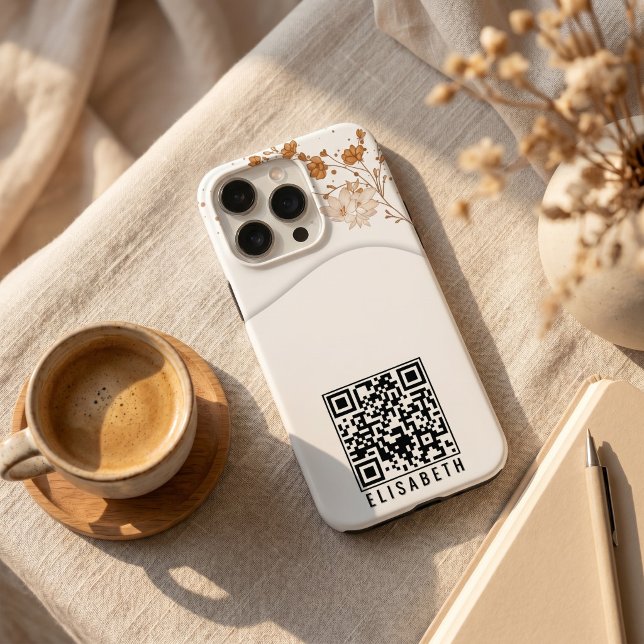 Fundas de teléfono personalizadas con flores en ac (Watercolor Floral Personalized Phone Cases: Photo Case-Mate iPhone Case)