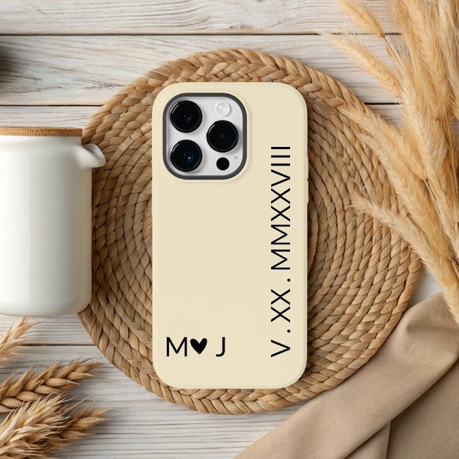 Fundas de teléfono personalizadas para parejas a j (wedding anniversary gift, matching couple phone cases,  newlyweds gift idea, couple gift phone case,)