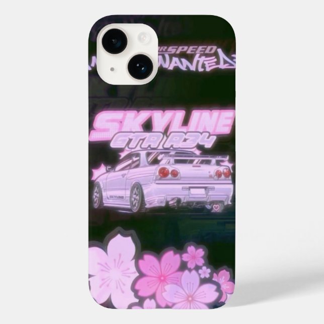 FUNDAS DE TELÉFONO ROSA NISSAN GTR (Reverso )