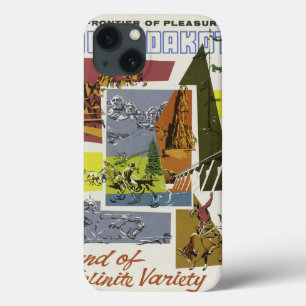 Fundas de viajes de vintage de South Dakota USA