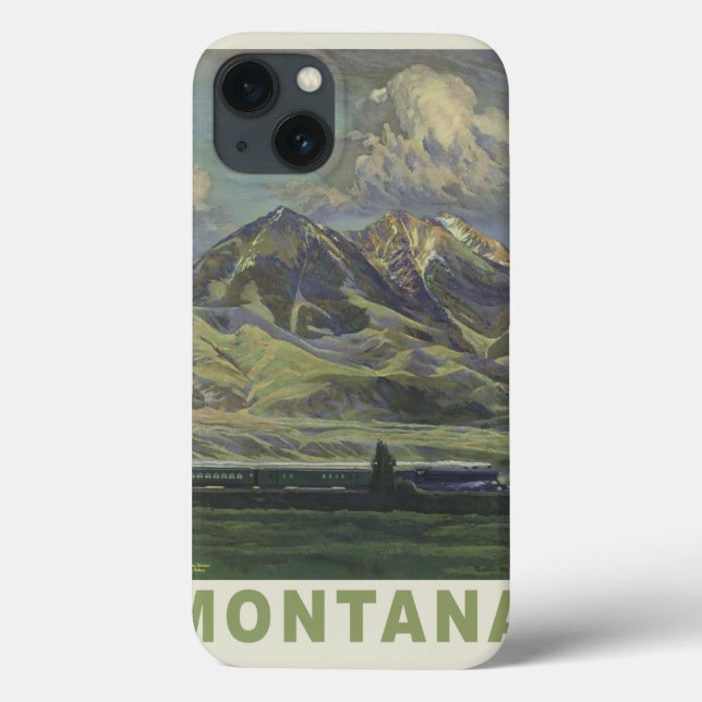 Fundas de Viajes Vintage de Montana USA (Reverso)