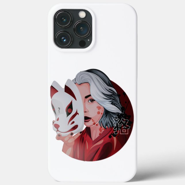 Fundas del iPhone 13 Pro del Ilustracion Mujina ne (Reverso )