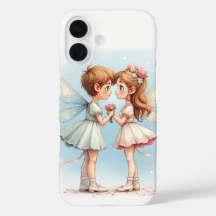 Fundas del iPhone 16, hada de copas de nieve