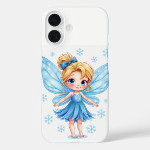 Fundas del iPhone 16, hada de copas de nieve