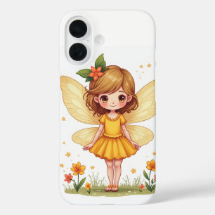 Fundas del iPhone 16, hada de flores