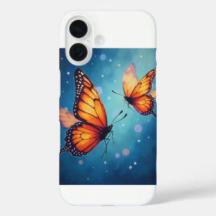 Fundas del iPhone 16, una mariposa brillante