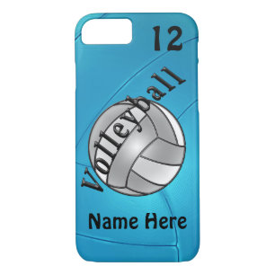 Fundas del iPhone 7 de voleibol personalizado para