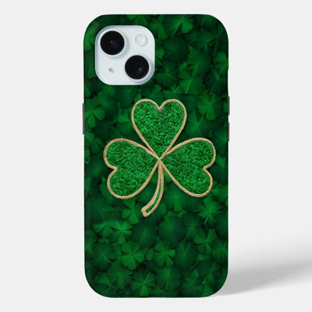 Fundas del Shamrock verde esmeralda (Reverso )