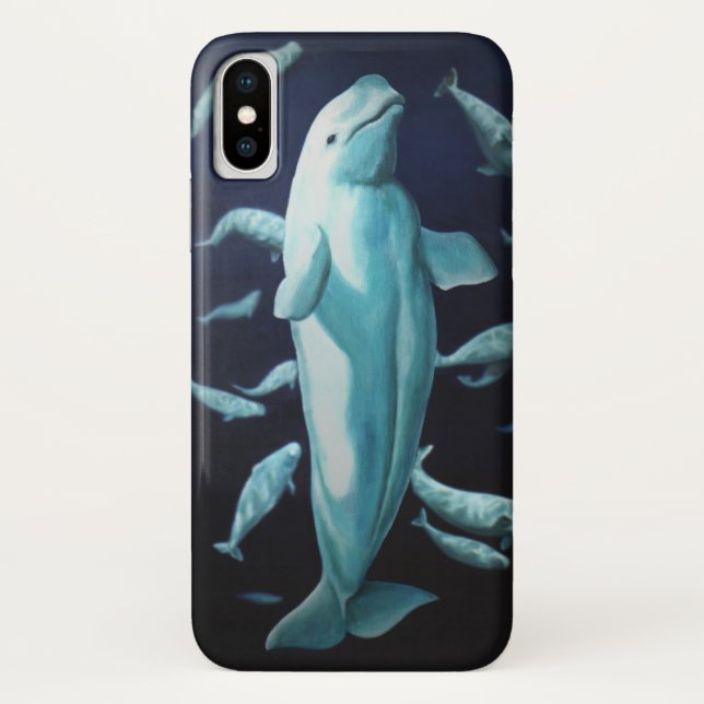 Fundas del Smartphone de ballena Funda Beluga Whal (Reverso)