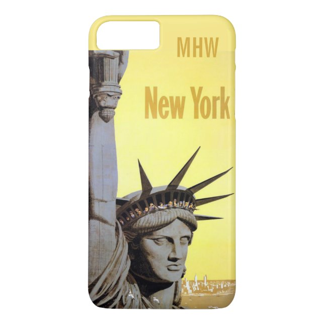 Fundas en monograma de personalizado de Nueva York (Reverso)