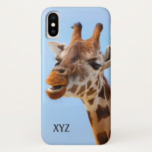 Fundas en monograma del personalizado Giraffe Port