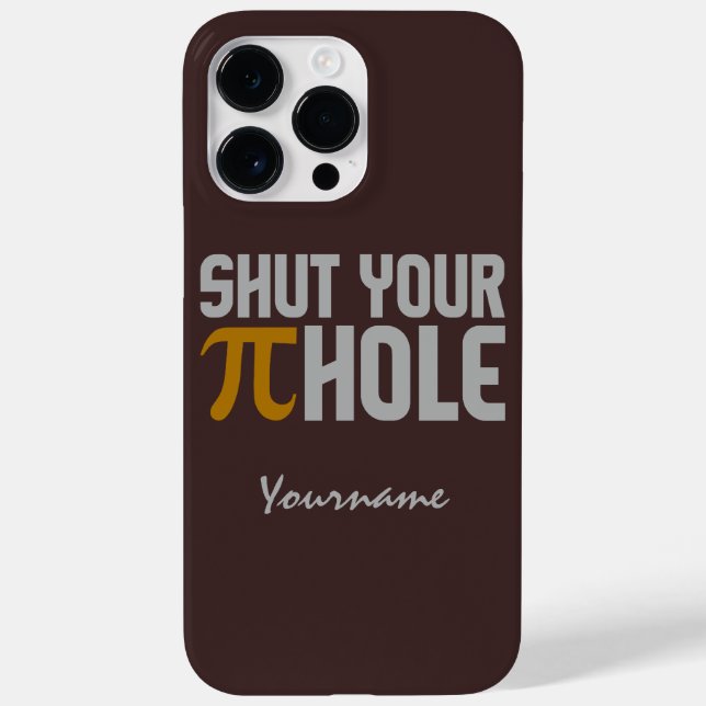 fundas en monograma del personalizado "Pie (pi) Ho (Reverso)