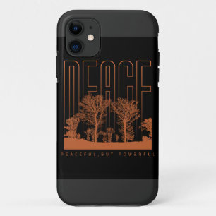 Fundas futuristas negras y naranjas para iPhone 11