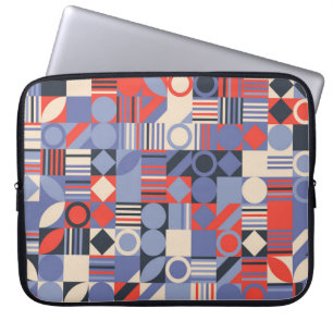 Fundas geométricas retro. Diseño retro Bauhaus c