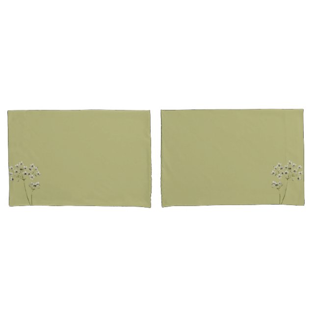 Fundas par verde paraíso de flores (Anverso - Set)