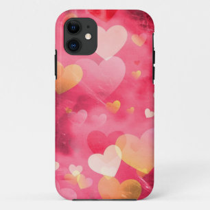 Fundas para iPhone 11 Corazones Rosas