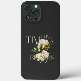 Fundas para iPhone 13 Pro Cream Floral Timeless Bl