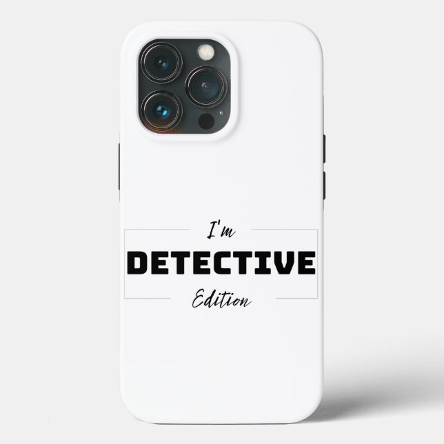 Fundas para iPhone 13 Pro Edición Detective Minima (Reverso )