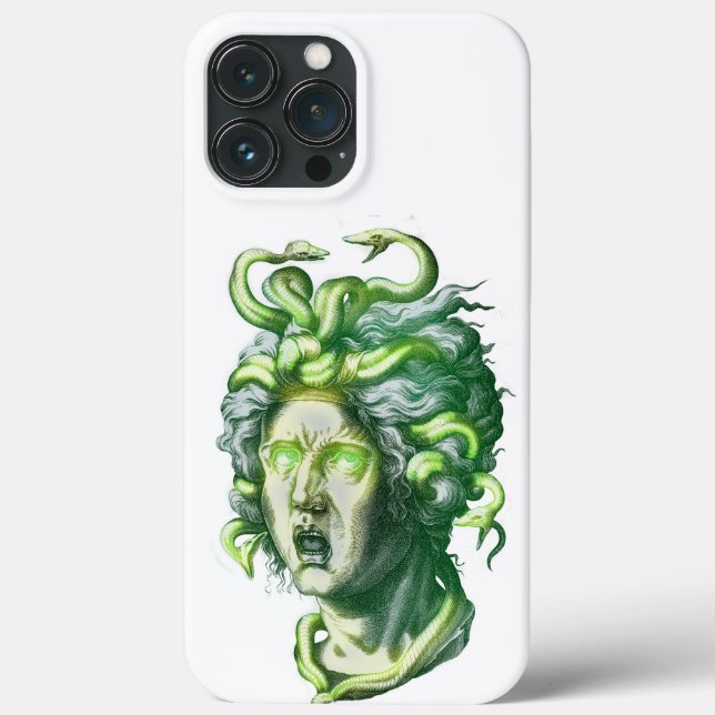 Fundas para iPhone 13 Pro Max con Cabeza de Medusa (Reverso )