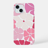 Fundas para iPhone 15 Estética Rosa Cute Flores Pa