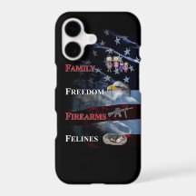 fundas para iPhone 17 de familia, libertad, armas 