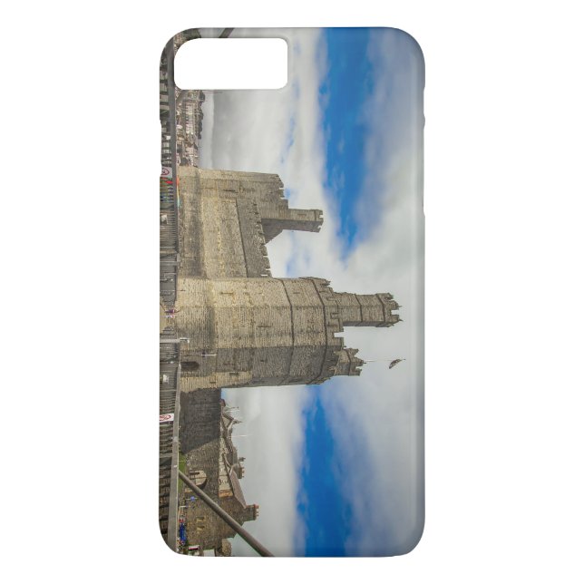 Fundas para iphone 7 Castillo de Caernarfon. (Reverso)