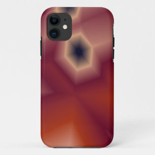 fundas para iphone abstractas naranja y rosa