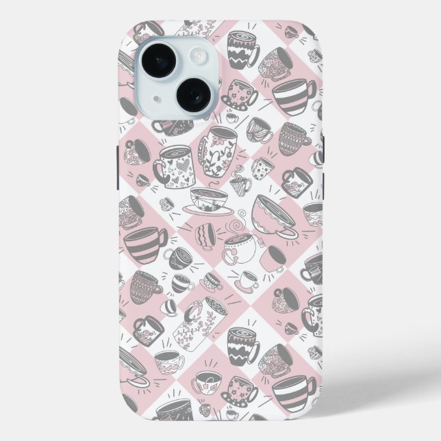 Fundas para iPhone Case-Mate tazas de té y café pa (Reverso )