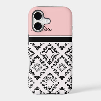 Fundas para iPhone con Monograma Rosa