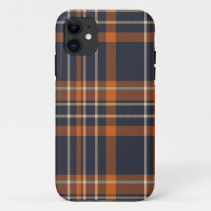 fundas para iPhone de cuadros naranja y azul