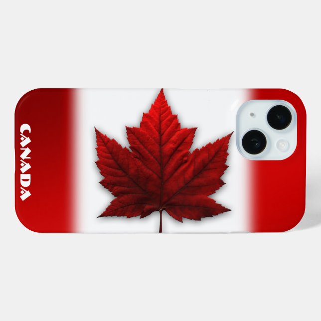 Fundas para iPhone de la bandera de Canadá Fundas  (Reverso (Horizontal) )