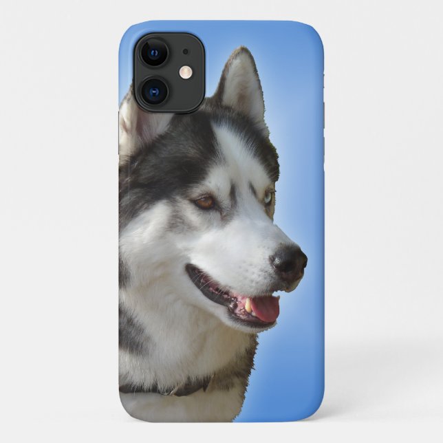 Fundas para iPhone de Perro Husky Casos de Cachorr (Reverso)