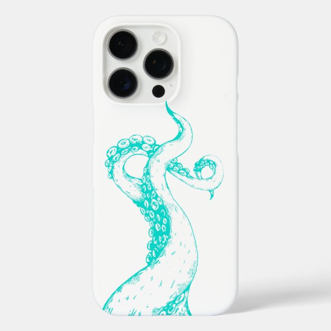 fundas para iPhone de pulpo aqua (Reverso )