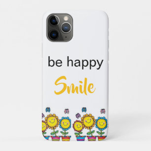 Fundas para iPhone Flor Mouse Be Happy Smile Sunfl