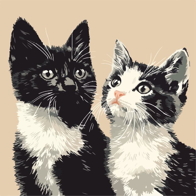 Fundas para iPhone / iPad de gatos en blanco y neg (Subido por el creador)