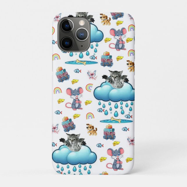 Fundas para iPhone Perro Ratón Pez Arcoíris Gato  (Reverso)