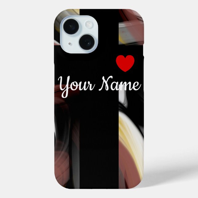 Fundas para iPhone personales Tendencia Abstracta  (Reverso )