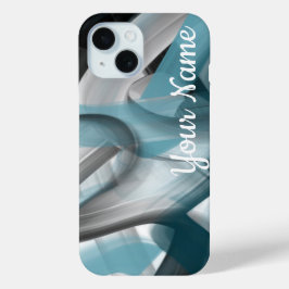 Fundas para iPhone personales Tendencia Azul Abstr