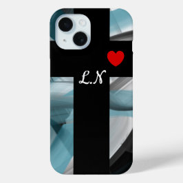 Fundas para iPhone personales Tendencia Azul abstr