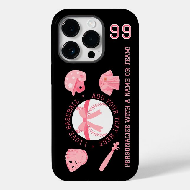 Fundas para iPhone personalizadas de béisbol para  (Reverso )