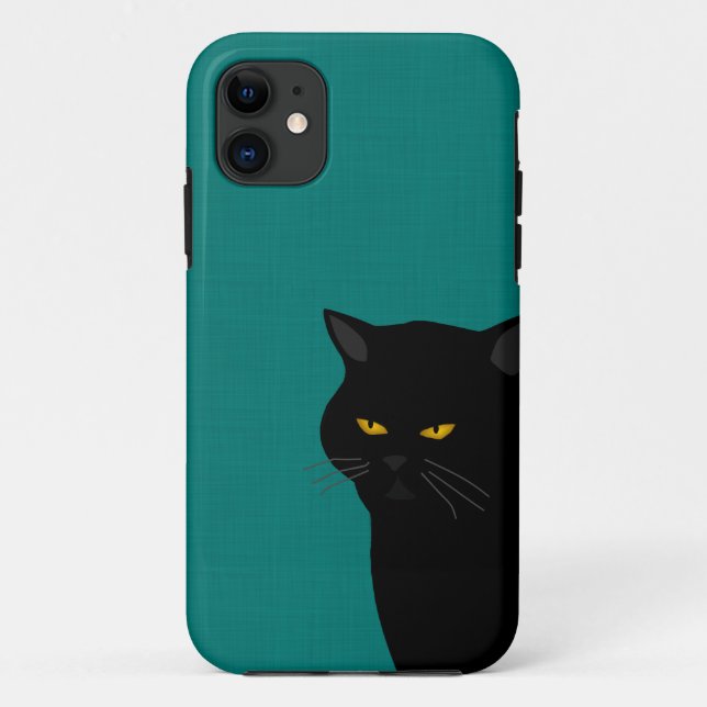 Fundas para iPhone SE/5/5s Gato Negro (Reverso)