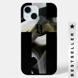 Fundas para iPhone Tendencia Arte Abstracto Negro 