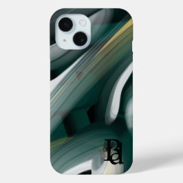 Fundas para iPhone Tendencia Arte Abstracto Negro 