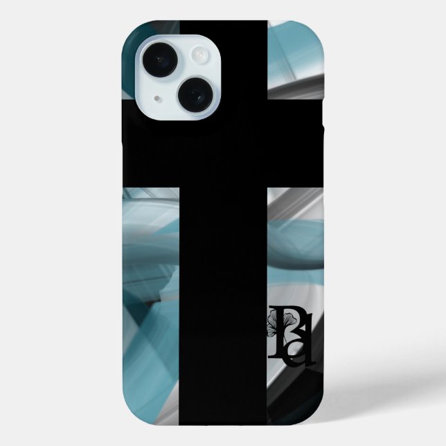 Fundas para iPhone Tendencia Océano Azul Abstracto (Reverso )