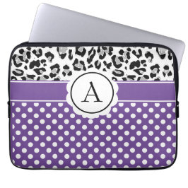 Fundas para laptop con estampado de lunares y anim