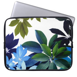 Fundas para portátil de neopreno Hojas Verdes 15"