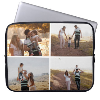 Fundas para portátiles con collage de 4 fotos pers