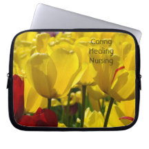 Fundas para portátiles Flores de Tulipán Amarillo 