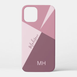 Fundas para teléfono con bloques de color de monog